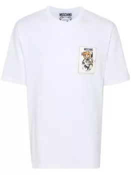 Moschino футболка Teddy Bear, белый