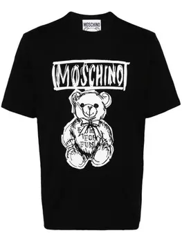 Moschino футболка Teddy Bear, черный