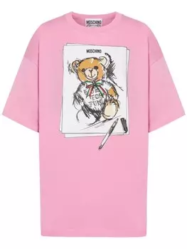 Moschino футболка Teddy Bear, розовый
