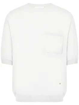 Moschino футболка тонкой вязки, белый