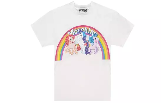 MOSCHINO Футболка женская белые