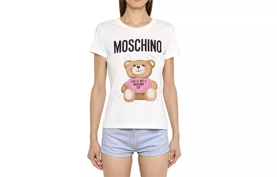 MOSCHINO Футболка женская белые