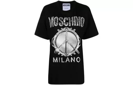 MOSCHINO Футболка женская, черный