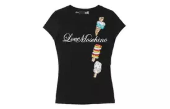 MOSCHINO Футболка женская, черный