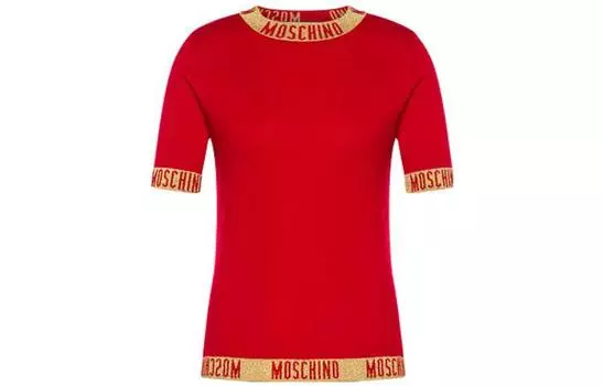 MOSCHINO Футболка женская красные