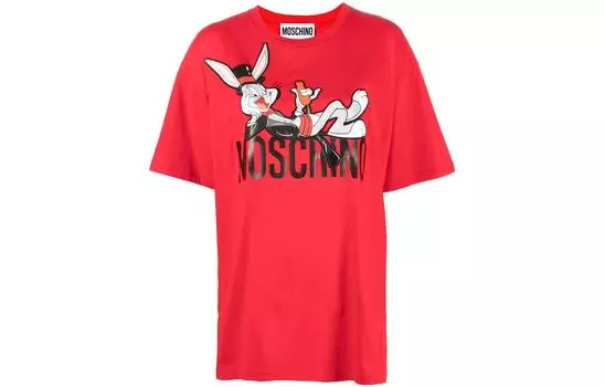 MOSCHINO Футболка женская красные