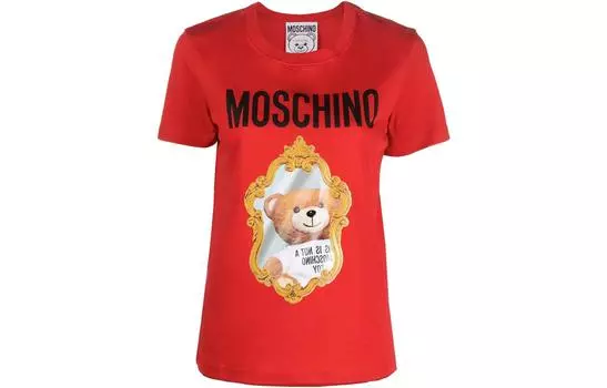 MOSCHINO Футболка женская красные