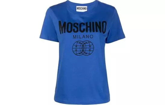 MOSCHINO Футболка женская, синий