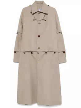 Moschino хлопковое пальто, серый