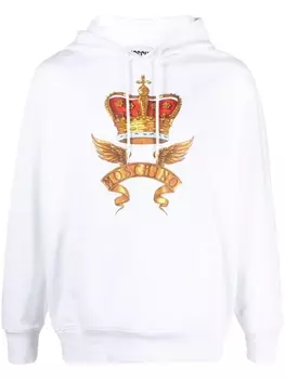 Moschino худи с логотипом, белый