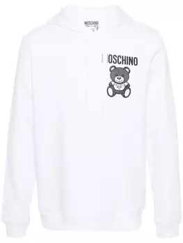 Moschino худи с логотипом, белый