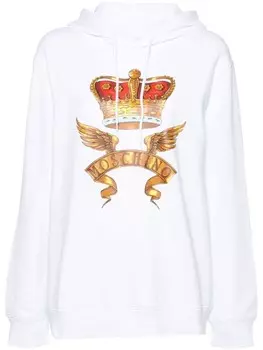 Moschino худи с логотипом, белый