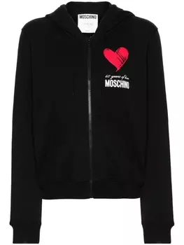 Moschino худи с логотипом, черный