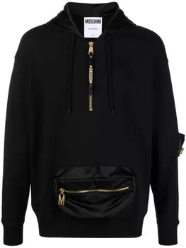 Moschino худи с логотипом, черный