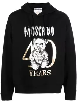 Moschino худи с логотипом, черный