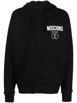 Moschino худи с логотипом, черный