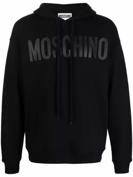 Moschino худи с логотипом, черный