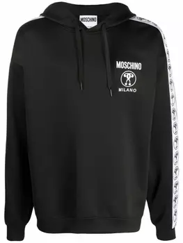 Moschino худи с логотипом, черный