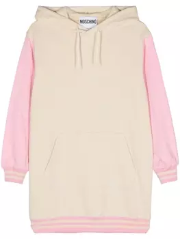 Moschino худи с логотипом, нейтральный цвет