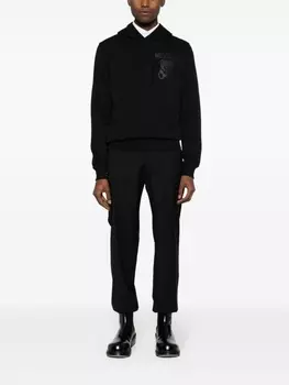 Moschino худи с принтом Teddy Bear, черный