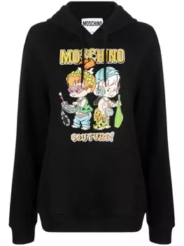 Moschino худи с принтом The Flintstones, черный