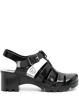 MOSCHINO JEANS босоножки с подвеской, черный