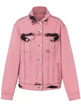 MOSCHINO JEANS джинсовая куртка на пуговицах, розовый
