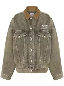 MOSCHINO JEANS джинсовая куртка с логотипом, серый