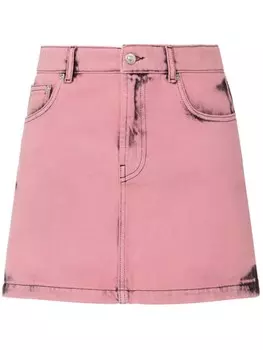 MOSCHINO JEANS джинсовая мини-юбка с завышенной талией, розовый