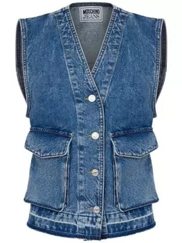 MOSCHINO JEANS джинсовый жилет карго
