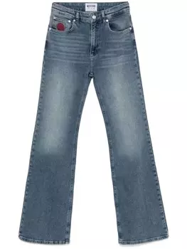 MOSCHINO JEANS джинсы с нашивкой-логотипом, синий
