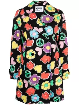 MOSCHINO JEANS футболка с графичным принтом, черный