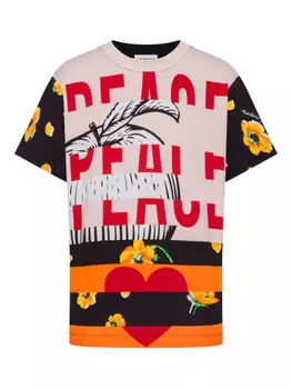 MOSCHINO JEANS футболка с графичным принтом, черный