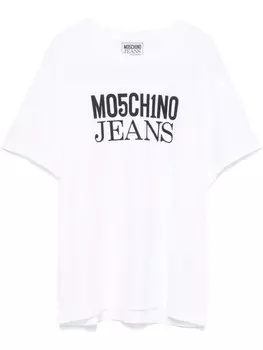MOSCHINO JEANS футболка с логотипом, белый