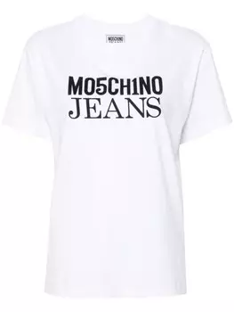 MOSCHINO JEANS футболка с логотипом, белый