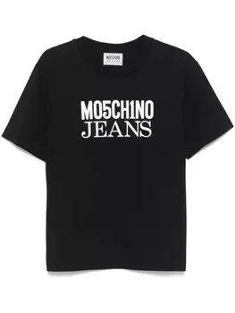 MOSCHINO JEANS футболка с логотипом, черный