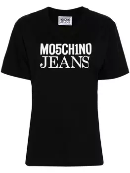 MOSCHINO JEANS футболка с логотипом, черный