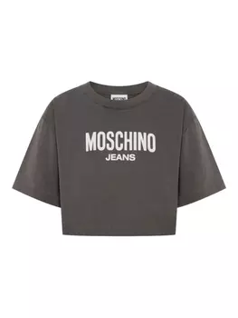 MOSCHINO JEANS футболка с логотипом, серый