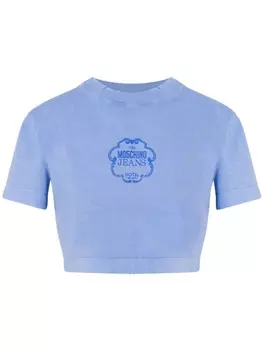 MOSCHINO JEANS футболка с логотипом, синий