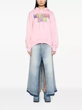 MOSCHINO JEANS худи с логотипом, розовый