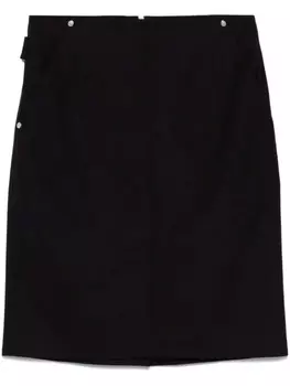 MOSCHINO JEANS мини-юбка с разрезом сзади, черный