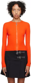 Moschino Jeans Оранжевый кардиган на молнии