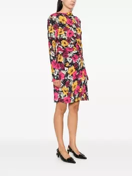 MOSCHINO JEANS платье с цветочным принтом, черный