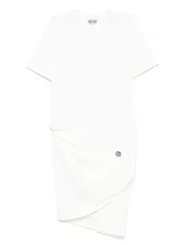 MOSCHINO JEANS платье с круглым вырезом, белый