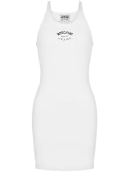 MOSCHINO JEANS платье с логотипом, белый