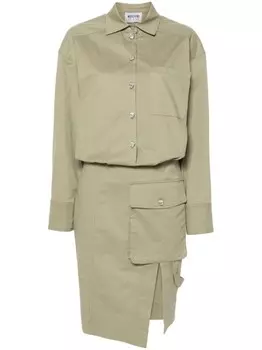 MOSCHINO JEANS платье с вырезами, зеленый