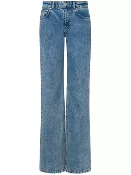MOSCHINO JEANS прямые джинсы с заниженной талией, синий