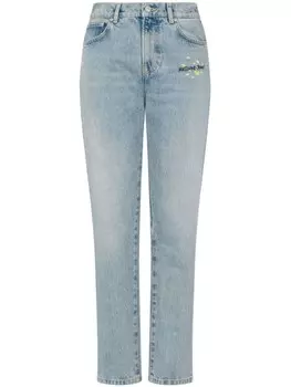 MOSCHINO JEANS прямые джинсы средней посадки, синий