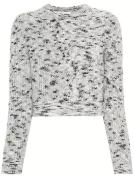 MOSCHINO JEANS свитер с косами, серый