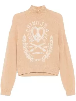 MOSCHINO JEANS свитер с логотипом, нейтральный цвет